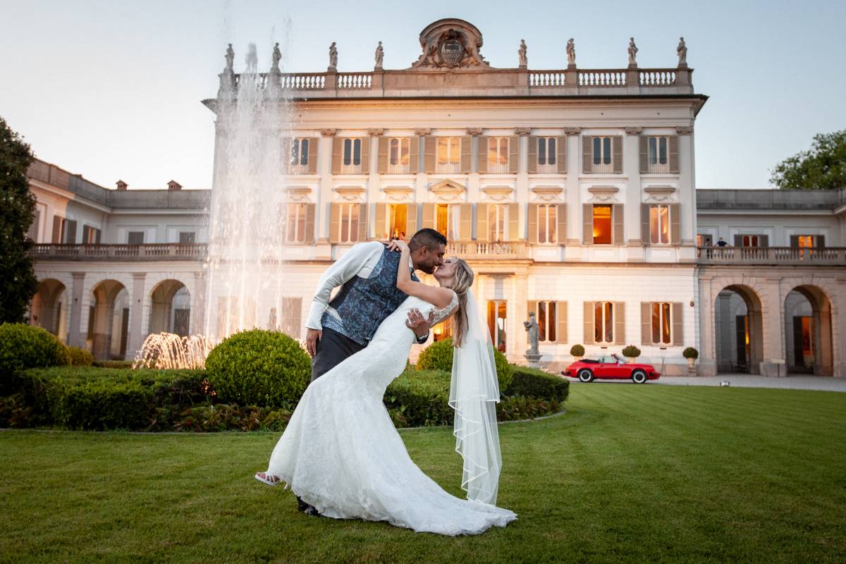 Fotografo di matrimonio a Villa Borromeo